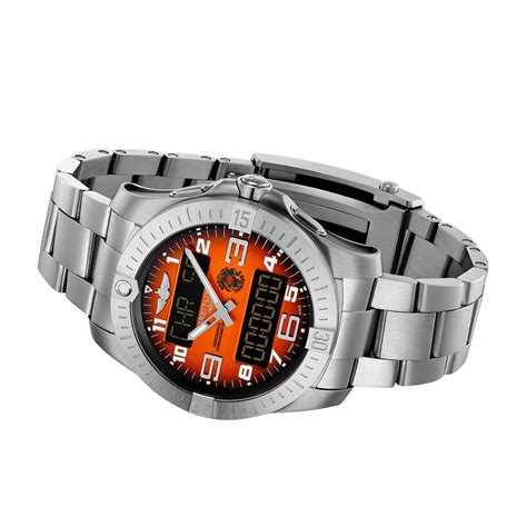 breitling croco orange|breitling titanium watch band.